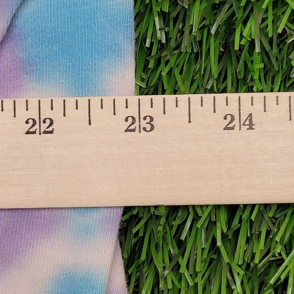 ACDC High-Voltage Crop-Top Shirt Womens XL 23x20 Swirl Tie-Dye - Picture 10 of 11